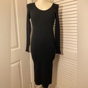 Universal Thread Black Long Sleeve Dress- Size Large